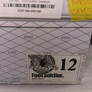 Bapesta size 12 purple camo